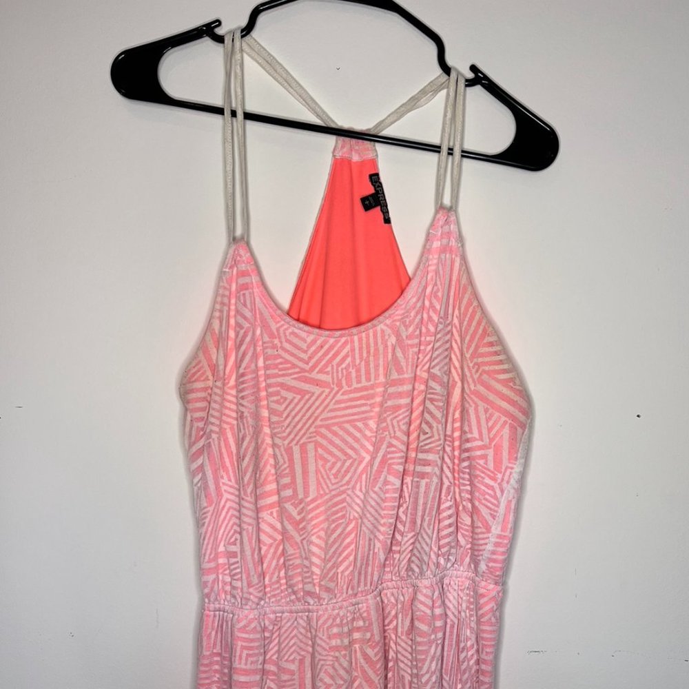 Express Racerback Dress Elastic Waist Size L